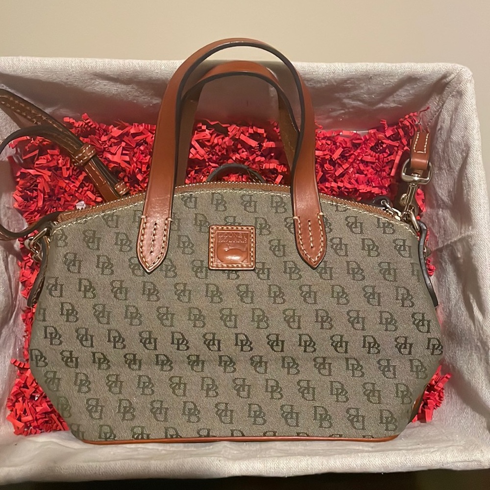 Doonely & Bourke Small Crossbody Purse in a Sage Color